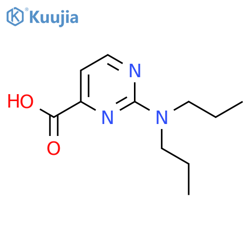 2-(Dipropylamino)pyrimidine-4-carboxylic acid structure