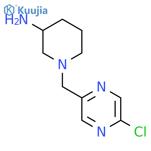 1-[(5-Chloropyrazin-2-yl)methyl]piperidin-3-amine structure