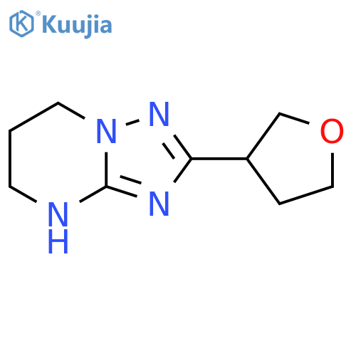 2-(oxolan-3-yl)-4H,5H,6H,7H-1,2,4triazolo1,5-apyrimidine structure
