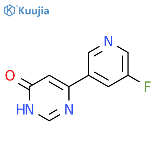 6-(5-fluoropyridin-3-yl)pyrimidin-4-ol structure