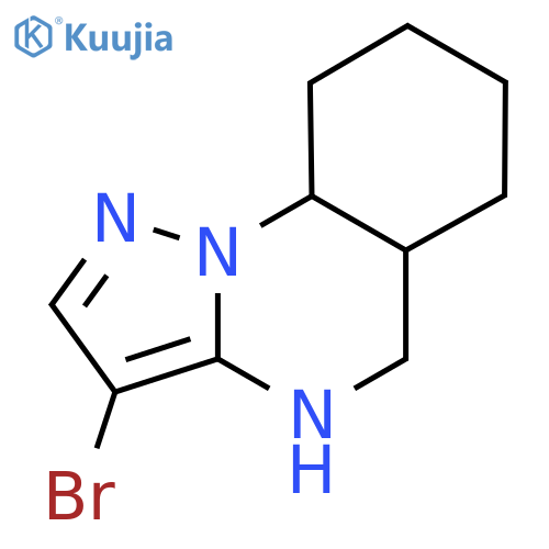 3-bromo-4H,5H,5aH,6H,7H,8H,9H,9aH-pyrazolo1,5-aquinazoline structure