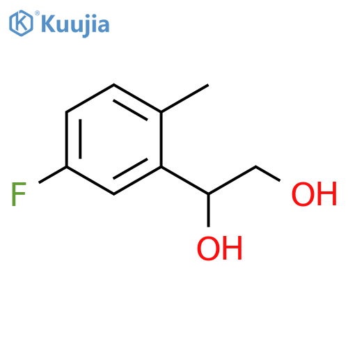 1-(5-fluoro-2-methylphenyl)ethane-1,2-diol structure