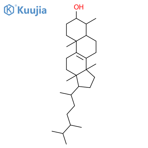 Ergost-8-en-3-ol,4,14-dimethyl-, (3b,4a,5a)- structure