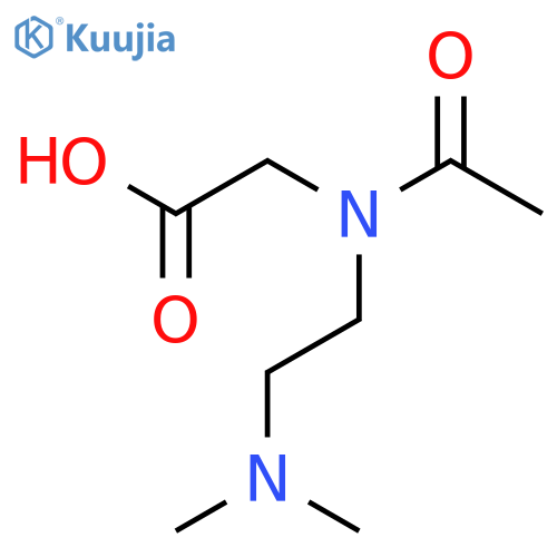 2-{N-2-(dimethylamino)ethylacetamido}acetic acid structure