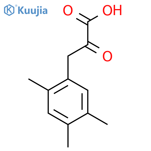 2-oxo-3-(2,4,5-trimethylphenyl)propanoic acid structure