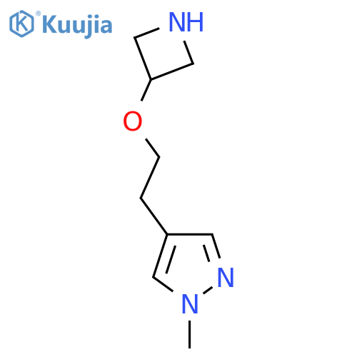 4-[2-(azetidin-3-yloxy)ethyl]-1-methyl-1H-pyrazole structure