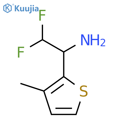 2,2-difluoro-1-(3-methylthiophen-2-yl)ethan-1-amine structure
