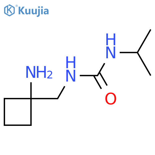 1-(1-aminocyclobutyl)methyl-3-(propan-2-yl)urea structure