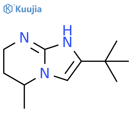 2-tert-butyl-5-methyl-5H,6H,7H,8H-imidazo1,2-apyrimidine structure