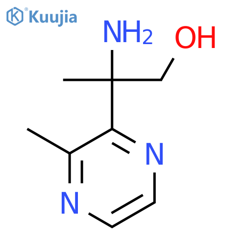 2-amino-2-(3-methylpyrazin-2-yl)propan-1-ol structure