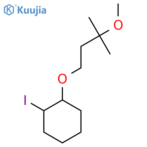 1-iodo-2-(3-methoxy-3-methylbutoxy)cyclohexane structure