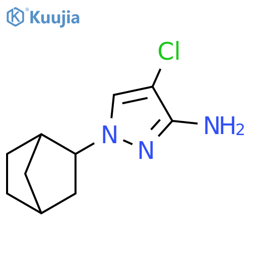 1-{bicyclo2.2.1heptan-2-yl}-4-chloro-1H-pyrazol-3-amine structure