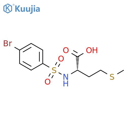 L-Methionine, N-[(4-bromophenyl)sulfonyl]- structure