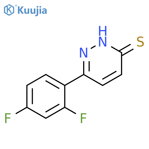 6-(2,4-difluorophenyl)pyridazine-3-thiol structure