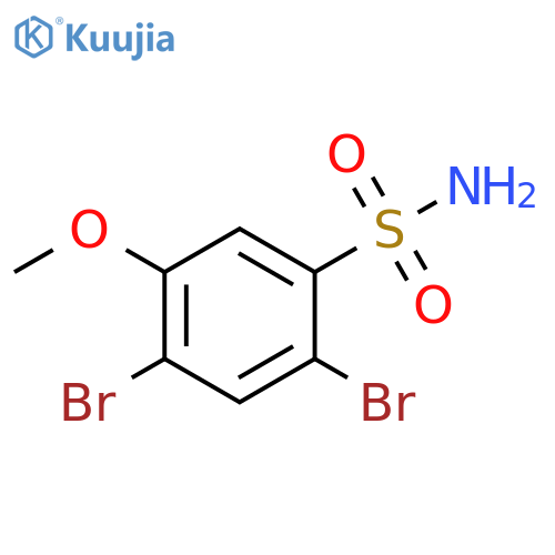 Benzenesulfonamide, 2,4-dibromo-5-methoxy- structure