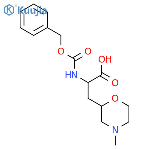 2-{(benzyloxy)carbonylamino}-3-(4-methylmorpholin-2-yl)propanoic acid structure