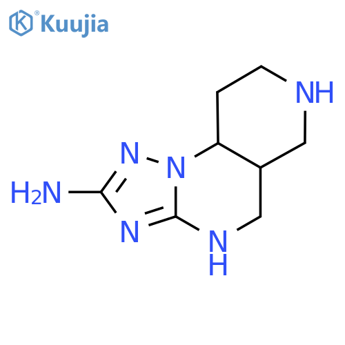 2,3,5,7,11-pentaazatricyclo7.4.0.0,2,6trideca-3,5-dien-4-amine structure