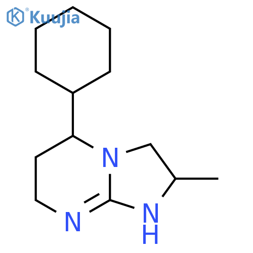 5-cyclohexyl-2-methyl-2H,3H,5H,6H,7H,8H-imidazo1,2-apyrimidine structure