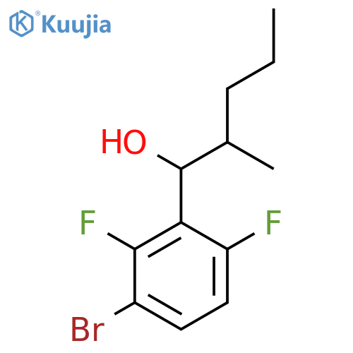 3-Bromo-2,6-difluoro-alpha-(1-methylbutyl)benZenemethanol structure