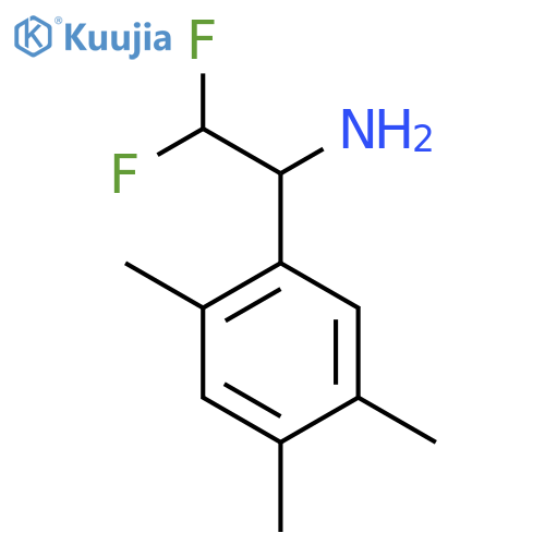 2,2-Difluoro-1-(2,4,5-trimethylphenyl)ethan-1-amine structure