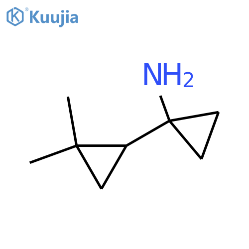 1-(2,2-dimethylcyclopropyl)cyclopropan-1-amine structure