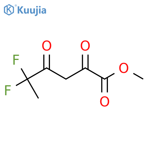Methyl 5,5-difluoro-2,4-dioxohexanoate structure
