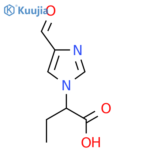 2-(4-formyl-1H-imidazol-1-yl)butanoic acid structure
