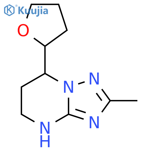 2-methyl-7-(oxolan-2-yl)-4H,5H,6H,7H-1,2,4triazolo1,5-apyrimidine structure