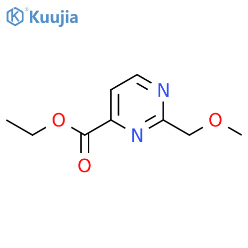 Ethyl 2-(methoxymethyl)pyrimidine-4-carboxylate structure
