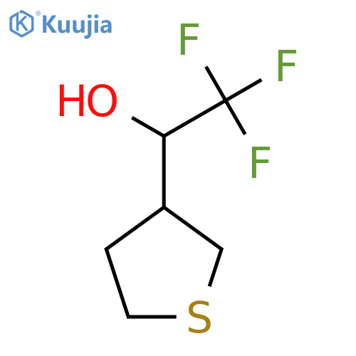 2,2,2-trifluoro-1-(thiolan-3-yl)ethan-1-ol structure