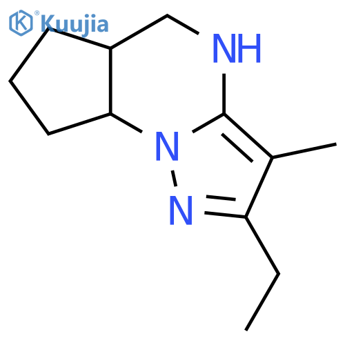 11-ethyl-10-methyl-1,8,12-triazatricyclo7.3.0.0,2,6dodeca-9,11-diene structure
