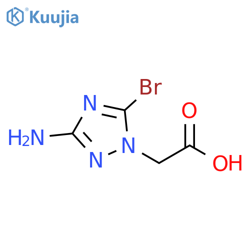 1H-1,2,4-Triazole-1-acetic acid, 3-amino-5-bromo- structure