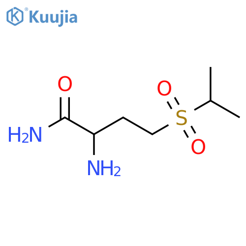 2-amino-4-(propane-2-sulfonyl)butanamide structure