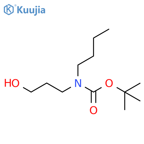 Carbamic acid, butyl(3-hydroxypropyl)-, 1,1-dimethylethyl ester (9CI) structure