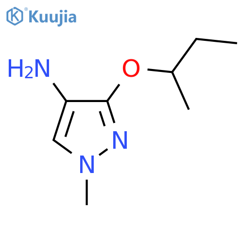 3-(butan-2-yloxy)-1-methyl-1H-pyrazol-4-amine structure