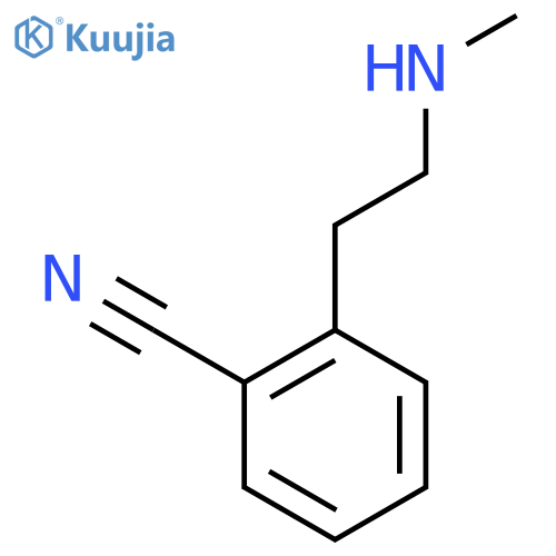 2-2-(methylamino)ethylbenzonitrile structure