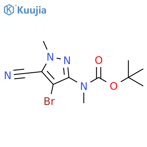Tert-Butyl (4-Bromo-5-Cyano-1-Methyl-1H-Pyrazol-3-Yl)(Methyl)Carbamate structure