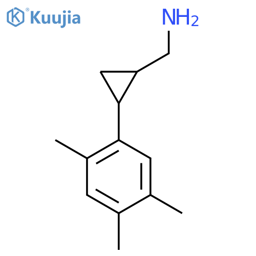 2-(2,4,5-trimethylphenyl)cyclopropylmethanamine structure