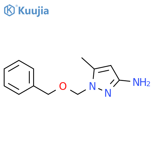 1H-Pyrazol-3-amine, 5-methyl-1-[(phenylmethoxy)methyl]- structure