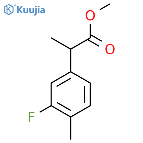 Methyl 2-(3-fluoro-4-methylphenyl)propanoate structure