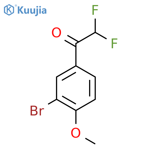 1-(3-bromo-4-methoxyphenyl)-2,2-difluoroethan-1-one structure