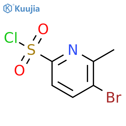 5-bromo-6-methylpyridine-2-sulfonyl chloride structure