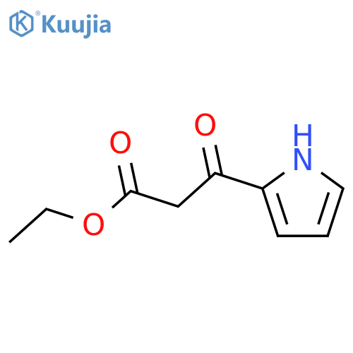 Ethyl 3-oxo-3-(1H-pyrrol-2-yl)propanoate structure