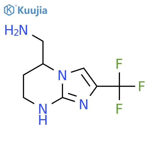 2-(trifluoromethyl)-5H,6H,7H,8H-imidazo1,2-apyrimidin-5-ylmethanamine structure