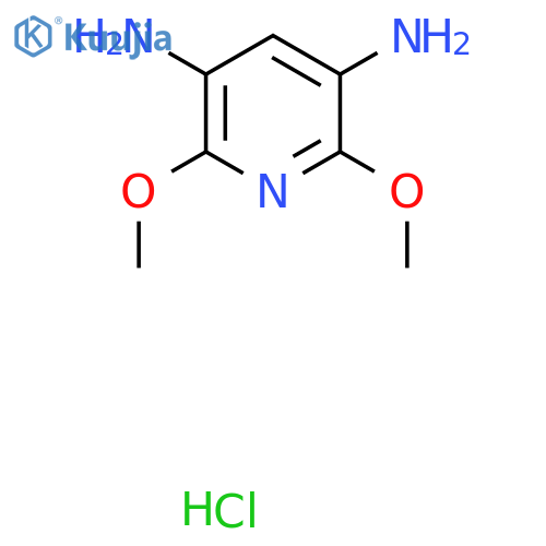 2,6-Dimethoxy-3,5-pyridinediamine Hydrochloride structure