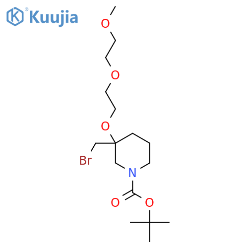 tert-butyl 3-(bromomethyl)-3-2-(2-methoxyethoxy)ethoxypiperidine-1-carboxylate structure