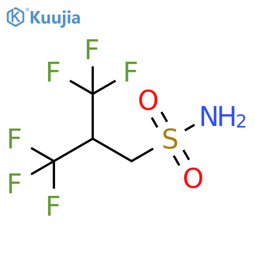 3,3,3-trifluoro-2-(trifluoromethyl)propane-1-sulfonamide structure