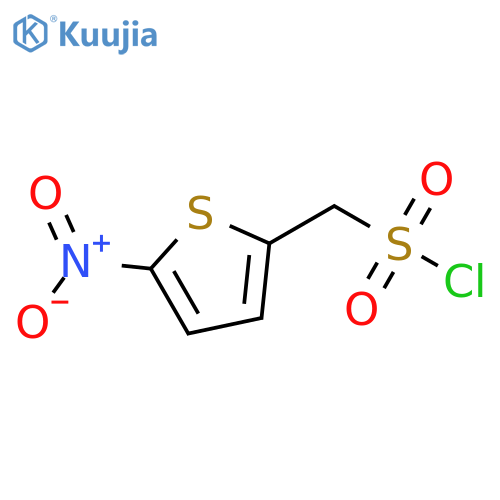 (5-nitrothiophen-2-yl)methanesulfonyl chloride structure