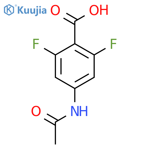 4-Acetamido-2,6-difluorobenzoic acid structure