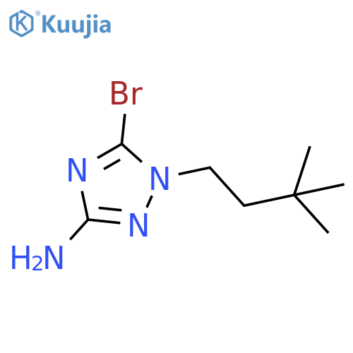 5-Bromo-1-(3,3-dimethylbutyl)-1H-1,2,4-triazol-3-amine structure